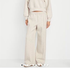 Old navy high waisted wide leg bounce fleece sweatpants